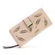 Women's Clutch Wallet Coin Purse Credit Card Holder Wallet PU Leather Shopping Daily Holiday Pendant Zipper Hollow-out Leaves Wine Pink Black