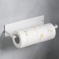 1pc Adhesive Paper Towel Holder, Under Cabinet Wall Mount For Kitchen Towel, Black Roll Stick To Wall, Kitchen Accessories