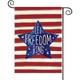 1pc, Garden Flag 4th Of July Patriotism Linen Double Sided Garden Flag (12''x18''), Home Decor, Anniversary Independence Day Outdoor Decor, Yard Decor, Garden Decorations (No Metal Brace).