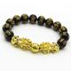 bracelet feng shui black obsidian wealth bracelet for women men adjustable elastic 14mm bead