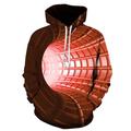 Men's Hoodie Pullover Hoodie Sweatshirt Lightweight Hoodie Yellow Red Blue Purple Green Hooded Graphic Optical Illusion 3D Daily 3D Print Basic Clothing Apparel Hoodies Sweatshirts Long Sleeve