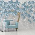 Mural Wallpaper Wall Sticker Covering Print Adhesive Required Forest 3D Effect Floral Flower Canvas Home Décor