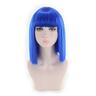 Synthetic Wig Straight Bob Wig Short Blue Synthetic Hair Women's Synthetic New Arrival Blue Carnival Wig