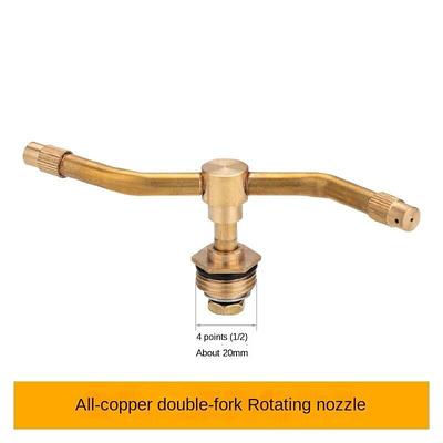 3/4 Arm Automatic Rotary Sprayer Garden Sprinkler Rotary Lawn Sprinkler 360-Degree Automatic Rotation Brass Sprinkler Rotating Sprinkler System Sprinklers Suitable for Large Areas