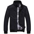 Men's Lightweight Jacket Summer Jacket Casual Jacket Going out Casual Daily Zipper Standing Collar Fashion Casual Jacket Outerwear Solid Color Zipper Pocket Black Blue Green