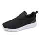 Men's Basketball Shoes Sneakers Classic Casual Outdoor Daily Elastic Fabric Tissage Volant Loafer Black and White Black Blue Summer Spring