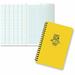 Rite in the Rain .. All-Weather Side-Spiral Notebook 4 .. 5/8 x 7 Yellow .. Cover Field Pattern(No. 353N)