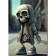 Cool Skeleton Figurines, 2023 New Halloween Skeleton Doll Resin Crafts Ornaments, Personalized Fashion Mini Cool Skeleton Figurines Decor Skeleton Man Resin Statue Doll For Home Office Desk Decor