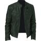 Men's Faux Leather Jacket Biker Jacket Motorcycle Jacket Daily Thermal Warm Rain Waterproof Fall Winter Solid Colored Stand Collar Regular Regular Fit Black White Wine Navy Blue Dark Green Jacket