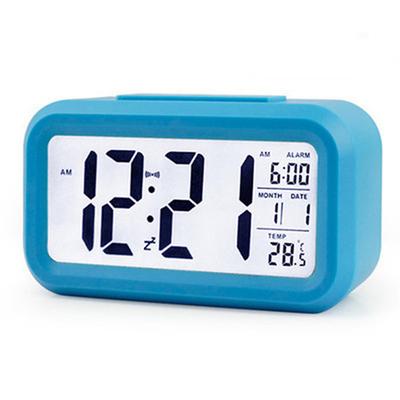 Smart Clock LED Electronic Digital Alarm Clock Recharging Desktop Clock Temperature Lazy Snooze Alarm Mute Backlit Electronic Clock Digital Clock