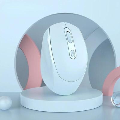 Wireless Mouse Rechargeable Dual-mode 2.4G Office/Gaming Mice 1600 DPI 4 Buttons Mobile Mouse Optical Mice with USB Receiver for Notebook Desktop Computer