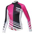 ILPALADINO Women's Cycling Jersey Long Sleeve Winter Plus Size Bike Top with 3 Rear Pockets Mountain Bike MTB Road Bike Cycling 3D Pad Breathable Anatomic Design Wearable Yellow Pink Red Sports