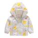 Winter Clearance Deals! Zpanxa Baby Boy Girl Winter Clothes Toddler Cute Fashion Solid Color Winter Hoodie Keep Warm Cotton Clothes Thick Coat White 4-5 Years