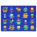 Joy Carpets Robot Invasion Kids Indoor Area Rug