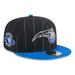 Men's New Era Black/Blue Orlando Magic Pinstripe Two-Tone 59FIFTY Fitted Hat