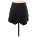 BCBGMAXAZRIA Faux Leather Mini Skirt Mini: Black Print Bottoms - Women's Size 2X-Small