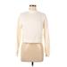 Divided by H&M Turtleneck Sweater: Ivory Print Tops - Women's Size Medium