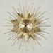 Radiant Burst Wall Clock Gold , Gold