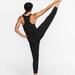 Nike Pants & Jumpsuits | Nike Nwt Yoga Jumpsuit, Soft Jersey Fabric, Pockets, Banded Waist, Black Xs | Color: Black | Size: Xs