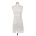 Worth New York Cocktail Dress: White Jacquard Dresses - Women's Size 2