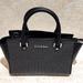 Michael Kors Bags | Michael Kors Medium Micro Studded Leather Selma Handbag | Color: Black/Silver | Size: Os