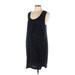Rosie Pope Casual Dress - Shift Scoop Neck Sleeveless: Blue Dresses - Women's Size Large Maternity