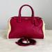 Coach Bags | Coach Bennett Mini Shearling Satchel Bag Cranberry | Color: Cream/Pink | Size: Os