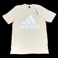 Adidas Shirts | Brand New Adidas Classic Logo Cream Tan Tee T Shirt Size Small S Lightweight B2 | Color: Brown/White | Size: S