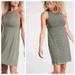 Athleta Dresses | Athleta Reversible Santorini Dress,Laurel Olive/ Sand Size Mp Sleeveless Mini | Color: Green | Size: Mp