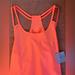 Athleta Tops | Brand New Athleta Tank Top Womens Size Med Coral Sleeveless Round Neck Logo Slit | Color: Orange/Pink | Size: M