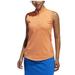 Adidas Tops | Adidas Women's Jacquard Sleeveless Golf Polo | Color: Orange | Size: M