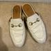 Gucci Shoes | Gucci Mules | Color: White | Size: 8.5