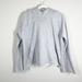 Athleta Tops | Athleta French Terry Pique Hoodie Womens Size L Heather Gray Bell Sleeves | Color: Gray | Size: L