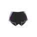 Nike Athletic Shorts: Purple Solid Activewear - Women's Size Small