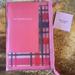 Kate Spade Office | Kate Spade 2 Pc Journal Set With Pen And Elastic Binder And Zippered Pouch | Color: Pink/Purple | Size: Os