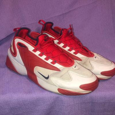 Nike Shoes | Used Men’s Nike Zoom 2k Size 13 Off White University Red | Color: Red/White | Size: 13