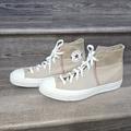Converse Shoes | Converse Hi Khaki Chuck Taylor 70 Crafted Nomad Baseball Stitch Tennis Shoes. | Color: Cream | Size: 9.5