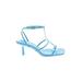 Zara Heels: Blue Shoes - Women's Size 40