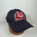 Disney Accessories | Disney Minnie Mouse Navy & Red Classic Baseball Cap Hat Adjustable | Color: Blue/Red | Size: Os