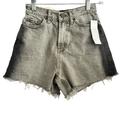 Urban Outfitters Shorts | New Urban Outfitters Bdg Gray Jean Shorts 24 A-Line Short Grey Denim Cut Offs | Color: Black/Gray | Size: 24