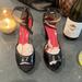 Kate Spade Shoes | Good Used Condition! Kate Spade Ankle Strap Heels-Vintage! | Color: Black/Pink | Size: 8