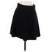 Ann Taylor LOFT Casual A-Line Skirt Knee Length: Black Solid Bottoms - Women's Size Small