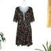 Anthropologie Dresses | Anthropologie Aldomartins Appenzell Knit Floral Viscose Dress Size Xs P Nwt | Color: Black | Size: Xs