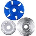 BomDog Polishing Wheel,Angle Grinder Disc Wood Carving Disc Carving Abrasive Disc, 12 Teeth Wood Polishing Shaping Disc and Wood Turbo Carving Disc