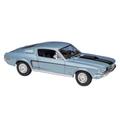 EVURU Simulation car retro car model For Fo&rd 1:18 simulated alloy finished car model toy simulated interior door openable metal model (Color : 1968 GT Cobra Jet Blue)