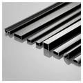 LED Aluminum Profile, 0.5m/pcs Black V/U/YW Style LED Aluminum Profile for 5050 5630 Channel Holder Milky Cover Cabinet Closet Linear Bar Strip Lights 2/3/5/10pcs ( Color : 10x10mm Black , Size : 10pc