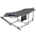 Easigear Hammock with Metal Stand Frame Garden Camping Outdoor Patio Swing Bed Portable