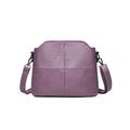 SKINII Women's Handbag， Ladies Shoulder Bag PU Leather Bag Crossbody Bag Shoulder Bag Lady Simple Style Handbag 18 * 23 * 13cm (Color : Purple)