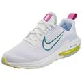 NIKE Air Zoom Arcadia 2 Sneaker, White/Mineral Teal-Cosmic Fuchsia, 5.5 UK