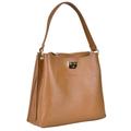 Primo Sacchi Designer Handbags for Women - Italian Leather Handbags - Shoulder Bags - Ladies Bag - Tan Handbags for Women